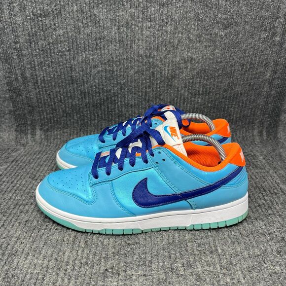 Nike Dunk Low SE Baltic Blue Total Orange Shoes Mens 9.5 HQ1538-416 main image 5